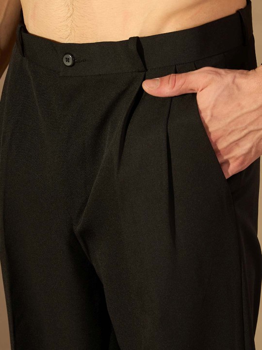 dennison men baggy fit pleated trousers dennison men baggy fit pleated trousers