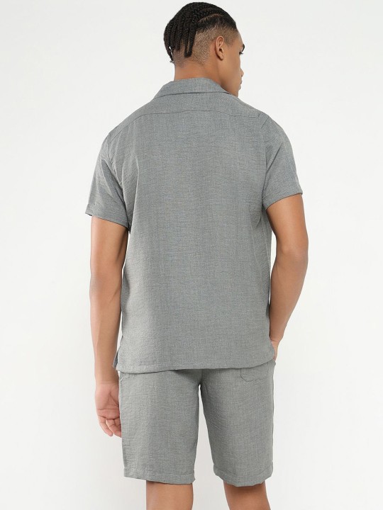 cuban collar short sleeves shirt with short cuban collar short sleeves shirt with short