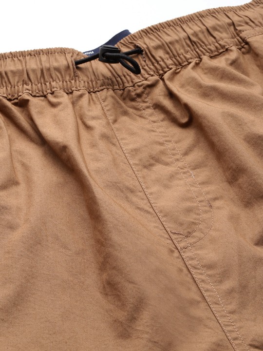 roadster the lifestyle co. men pure cotton pleated cargos trousers roadster the lifestyle co. men pure cotton pleated cargos trousers