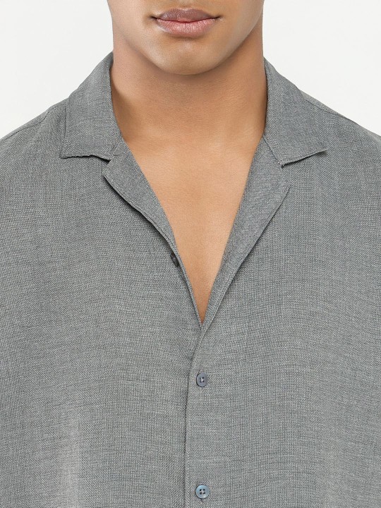 cuban collar short sleeves shirt with short cuban collar short sleeves shirt with short