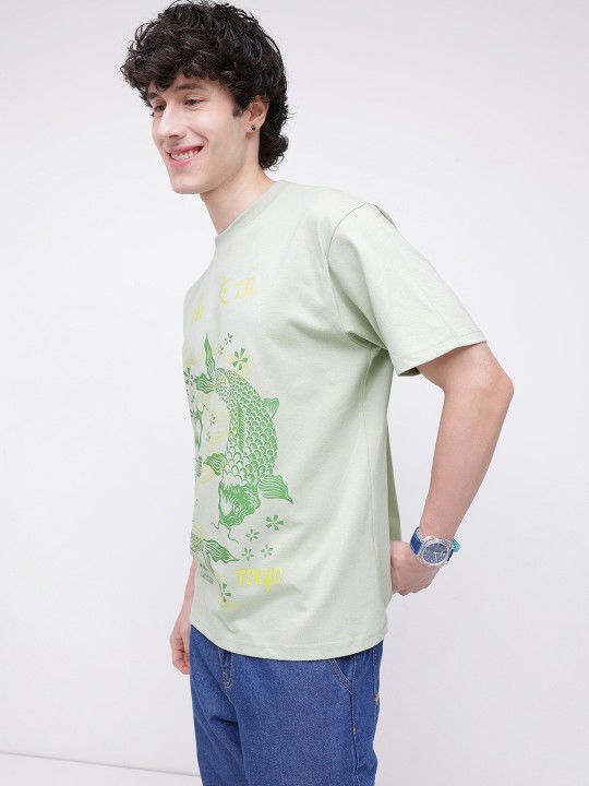 graphic printed drop shoulder sleeves relaxed fit t shirt graphic printed drop shoulder sleeves relaxed fit t shirt