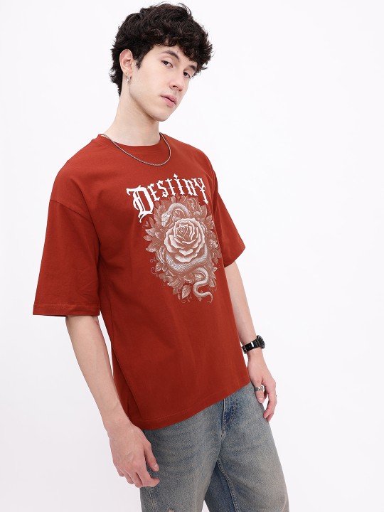 mysterious twist printed oversized t shirt mysterious twist printed oversized t shirt