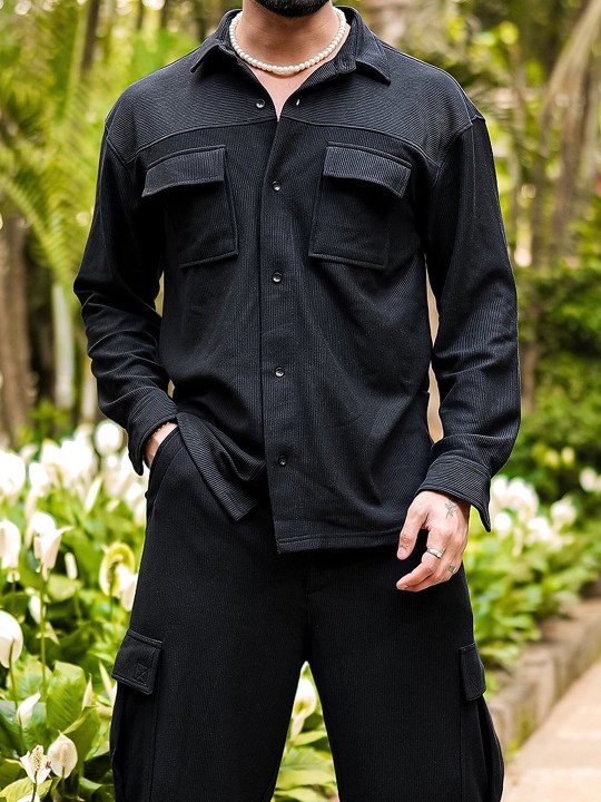 self design shirt with cargo trousers self design shirt with cargo trousers