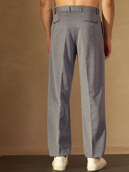 dennison men textured smart loose fit easy wash trousers dennison men textured smart loose fit easy wash trousers