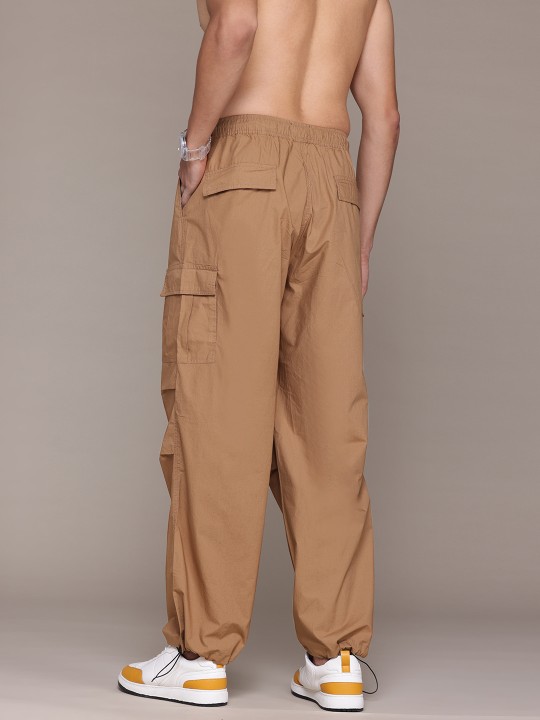 roadster the lifestyle co. men pure cotton pleated cargos trousers roadster the lifestyle co. men pure cotton pleated cargos trousers